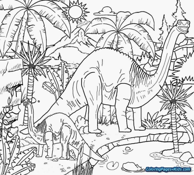Jurassic Park Coloring Pages For Kids