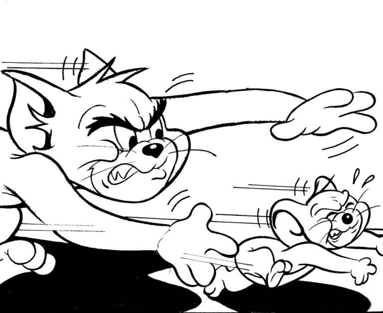 Tom And Jerry Coloring Pages To Print