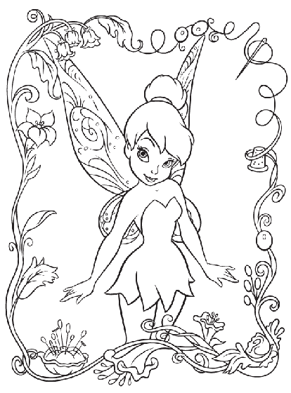 Tinkerbell Coloring Pages Printable
