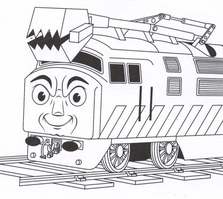 Thomas And Friends Coloring Pages Diesel