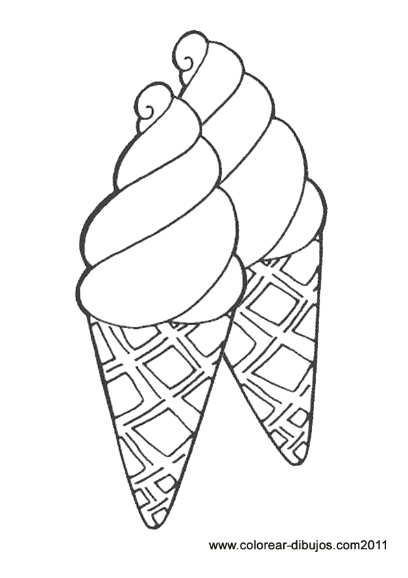 Ice Cream Cone Coloring Pages To Print