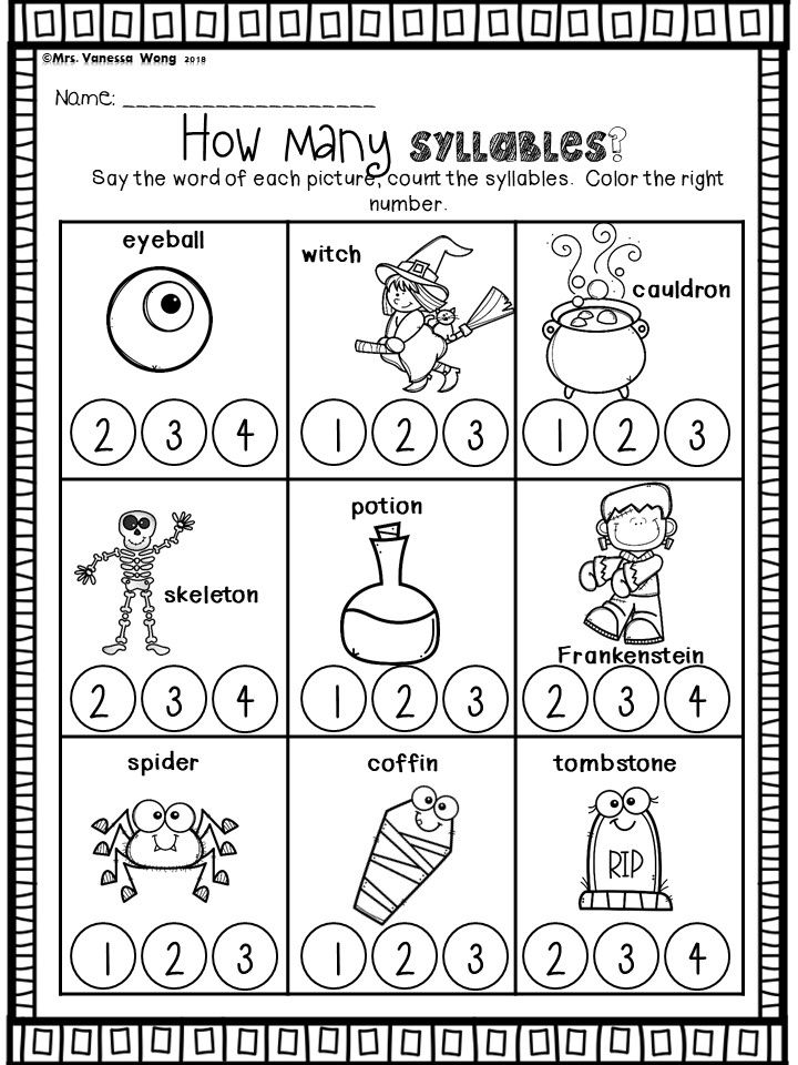 Halloween Activity Sheets For Toddlers