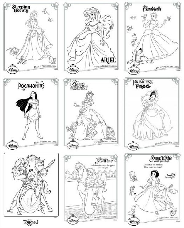 Full Page Disney Printable Coloring Pages