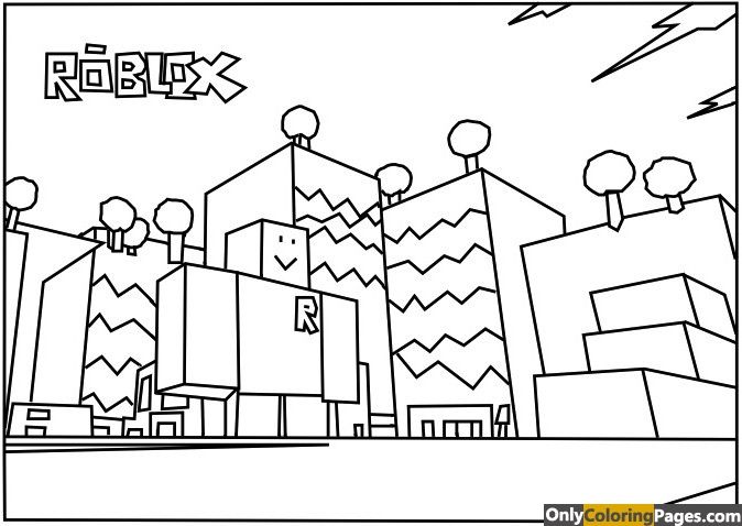 Roblox Colouring Pages For Kids