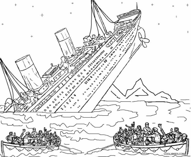 Titanic Coloring Pages For Kids