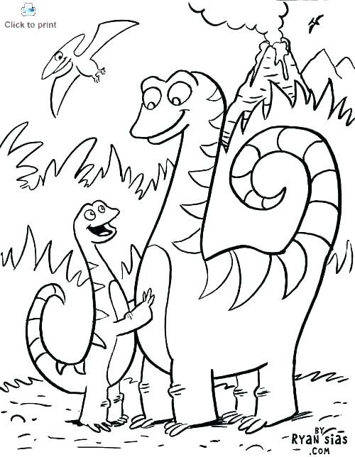 Free Dinosaur Coloring Pages For Kindergarten