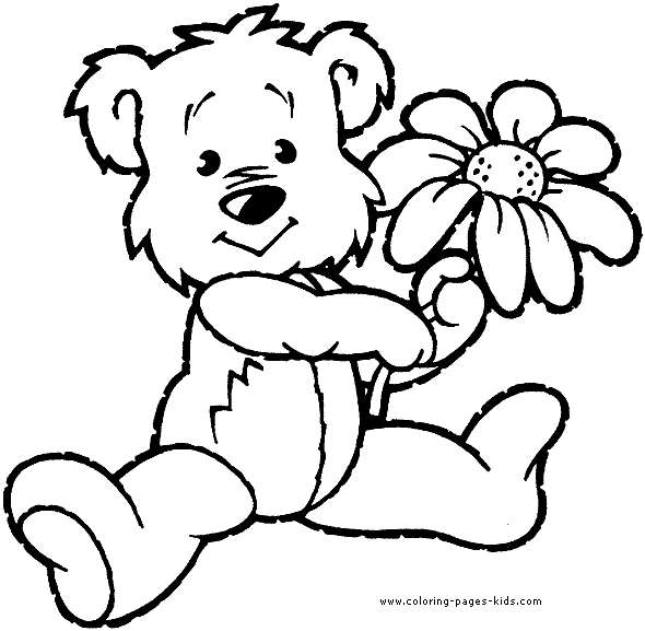 Bear Coloring Pages Easy