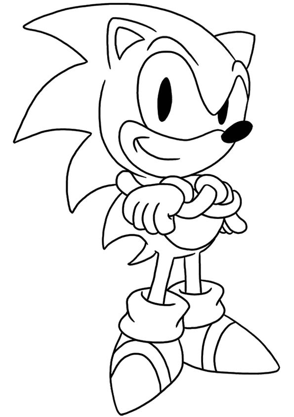 Sonic Coloring Pages Running