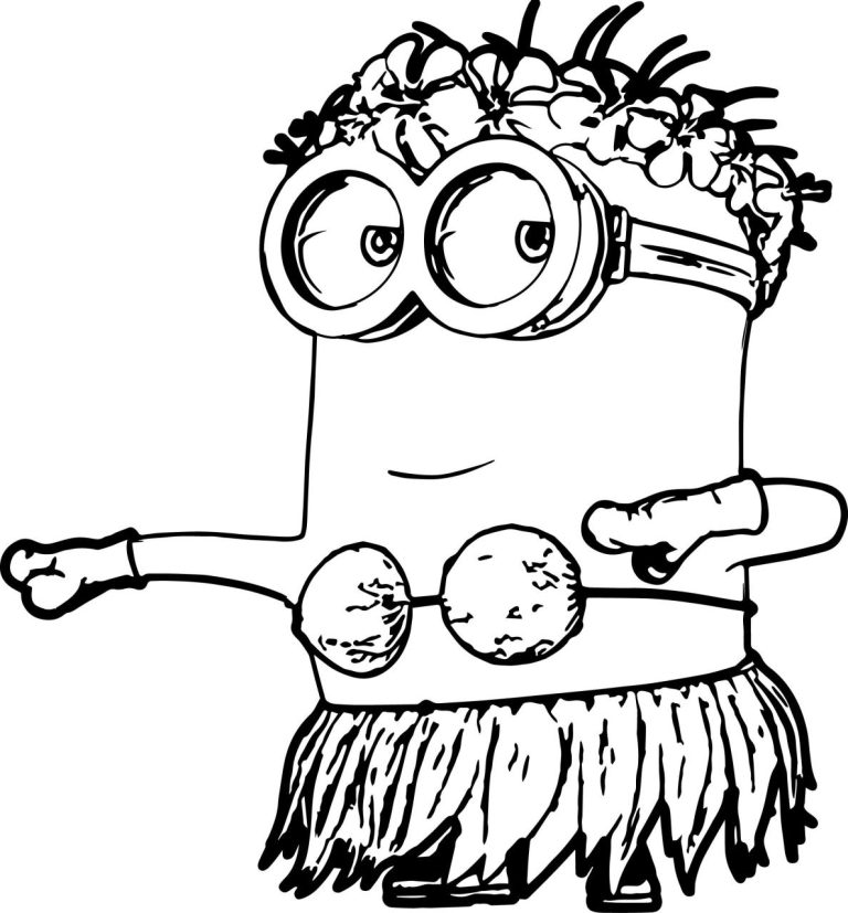 Minion Coloring Pages For Kids