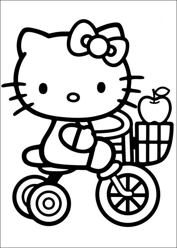 Hello Kitty Coloring Sheets