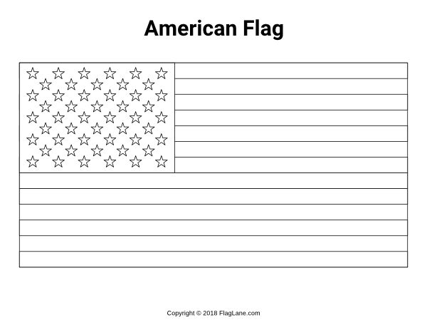 Flag Coloring Pages Pdf