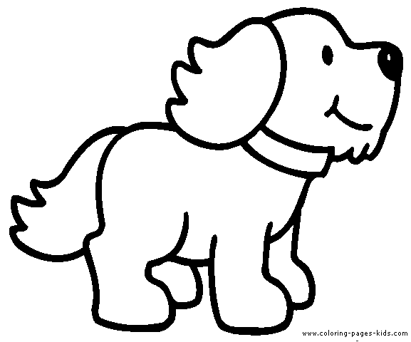 Easy Puppy Pictures To Color