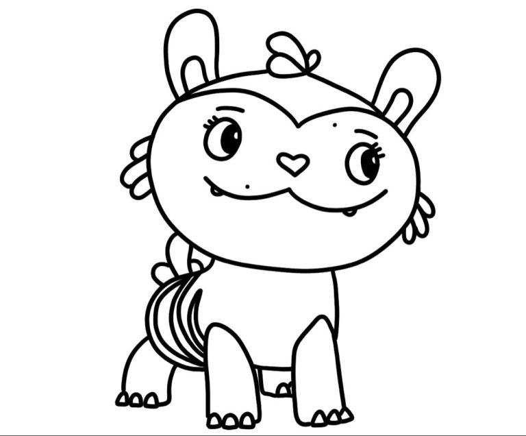 Fuzzly Abby Hatcher Coloring Pages