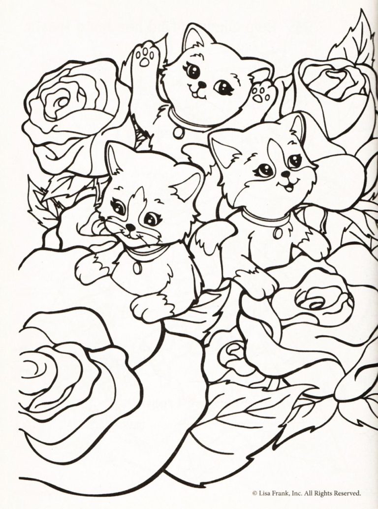 Lisa Frank Coloring Pages Already Colored