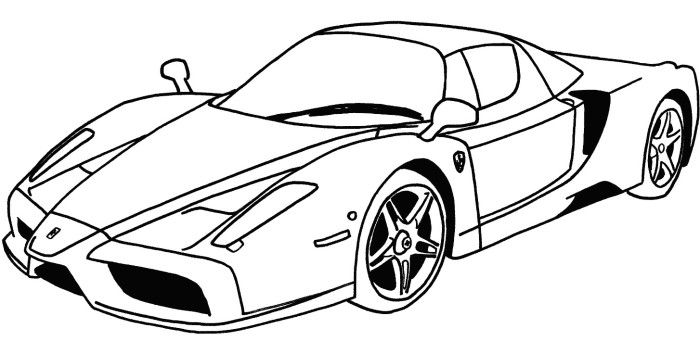Cool Ferrari Coloring Pages