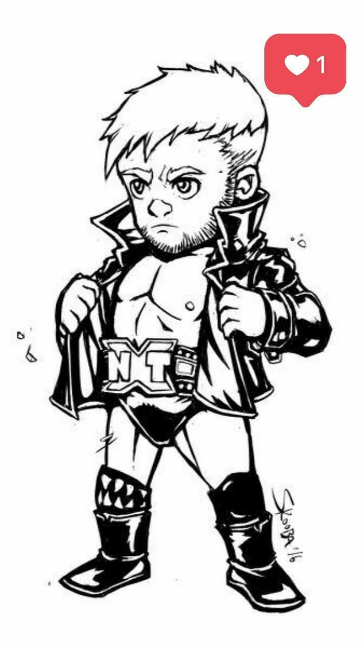 Wwe Coloring Pages Finn Balor