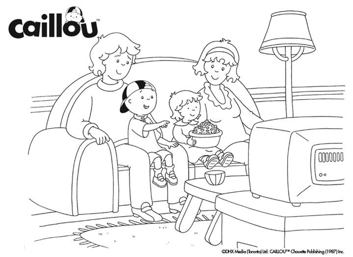 Caillou Coloring Pages