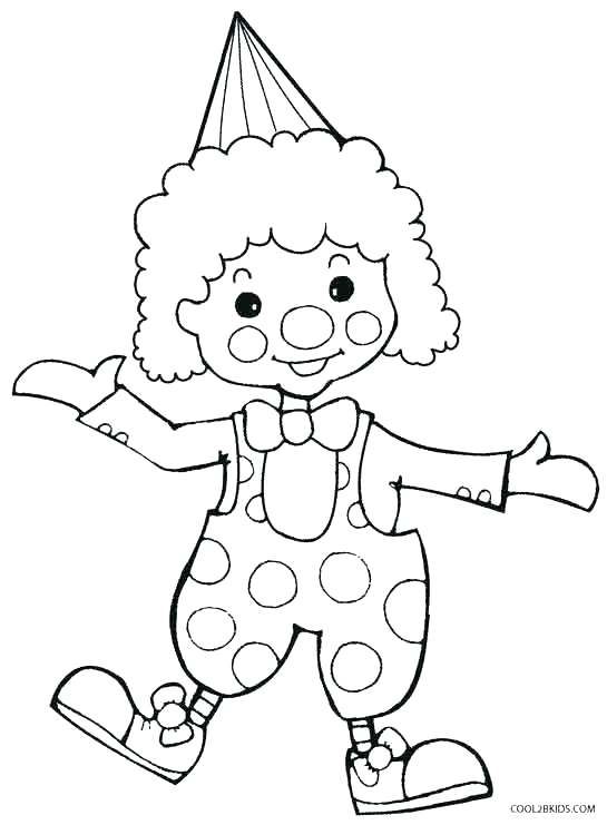 Clown Coloring Pages For Kids