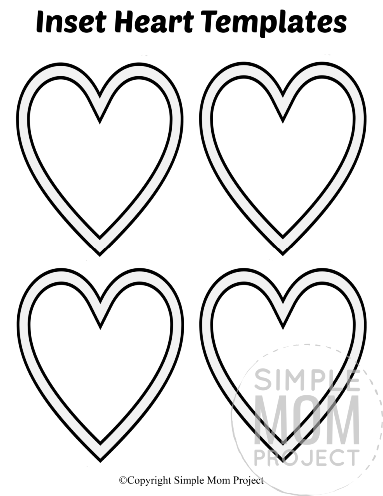 Heart Coloring Pages Small