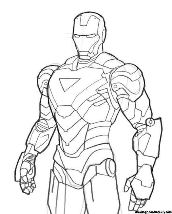 Iron Man Coloring Pages Endgame