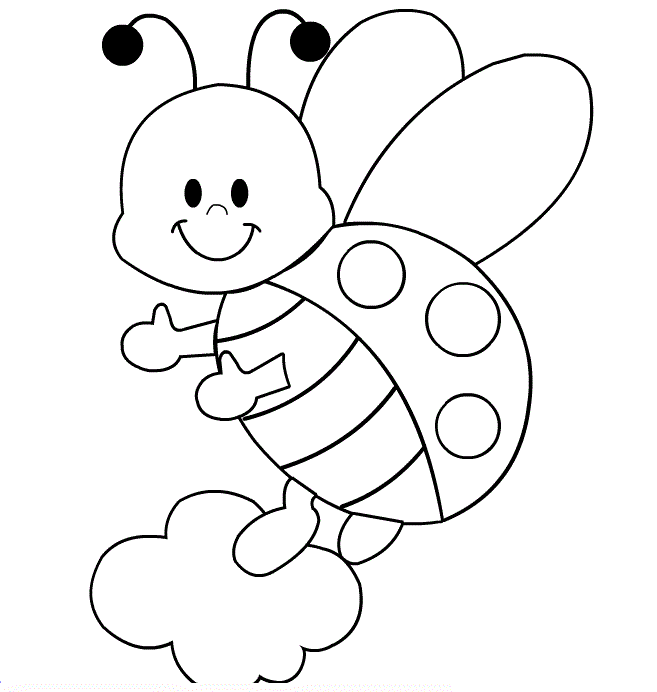 Ladybug Coloring Pages For Preschoolers