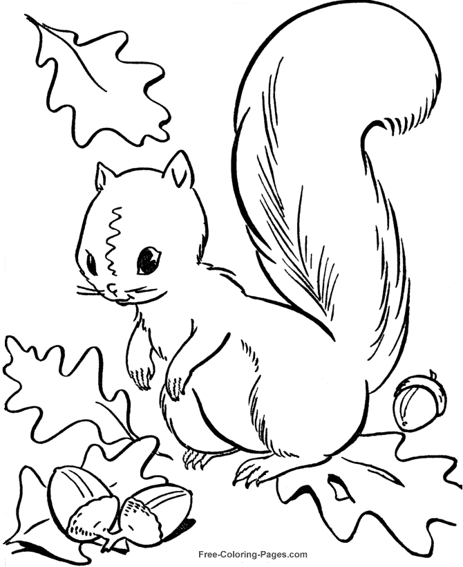 Free Coloring Pages Fall