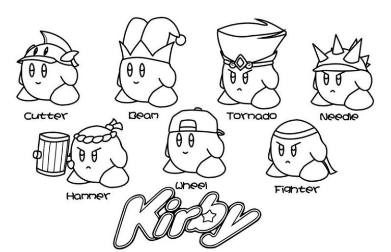 Kirby Coloring Pages Printable