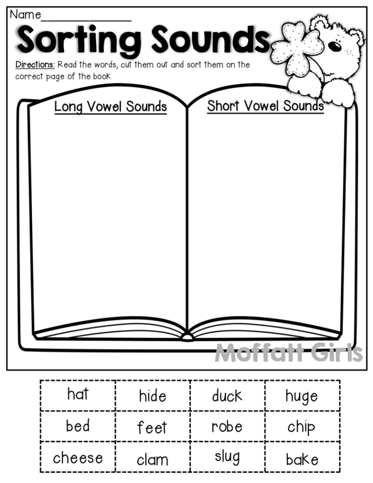 Second Grade Short Vowel Worksheets Pdf