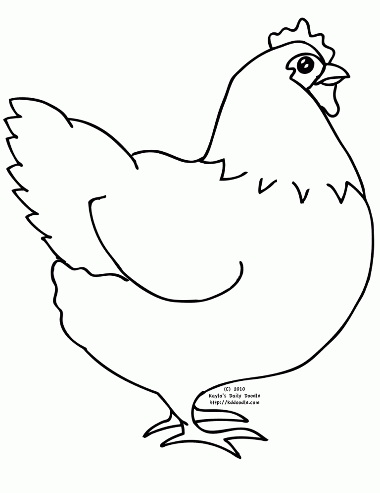 Chicken Coloring Pages Free