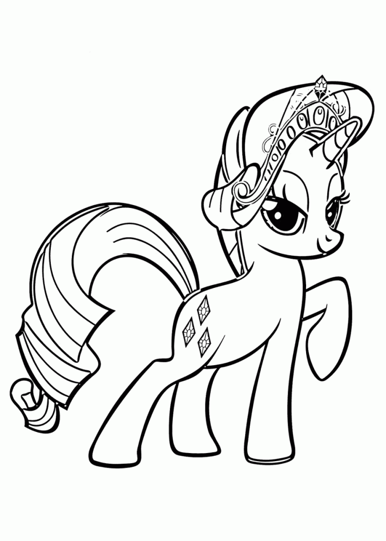 Pony Coloring Pages Rarity