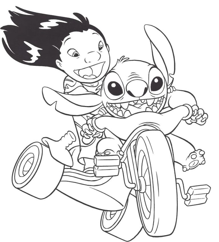 Lilo And Stitch Coloring Pages Disney
