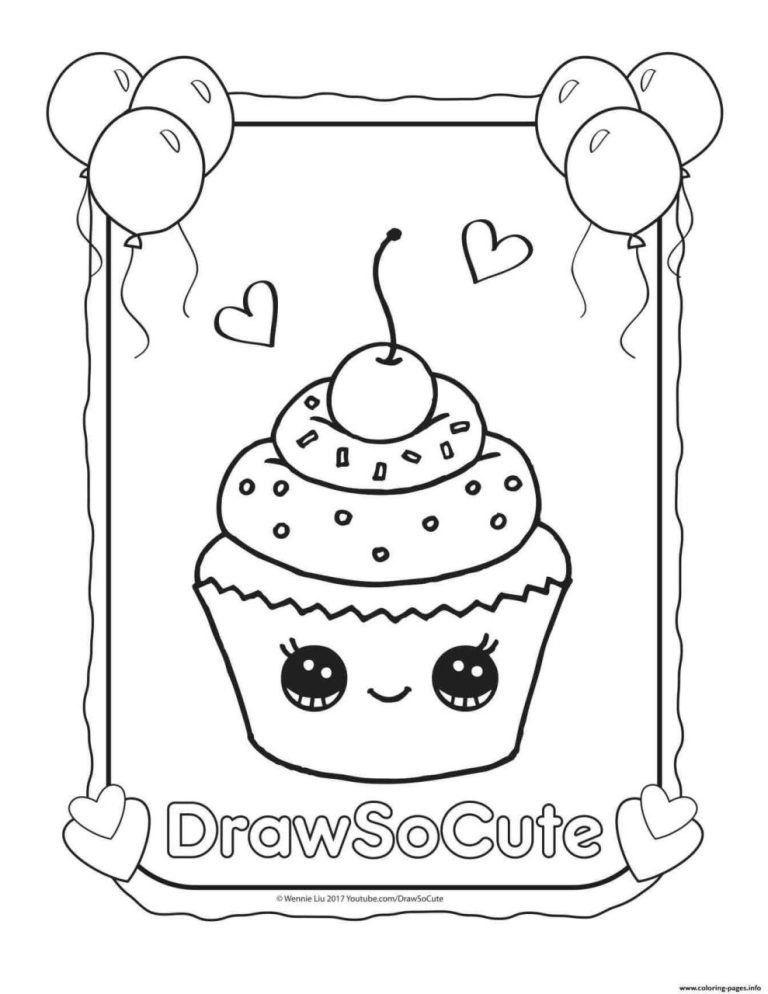 Cute Food Coloring Pages Hard