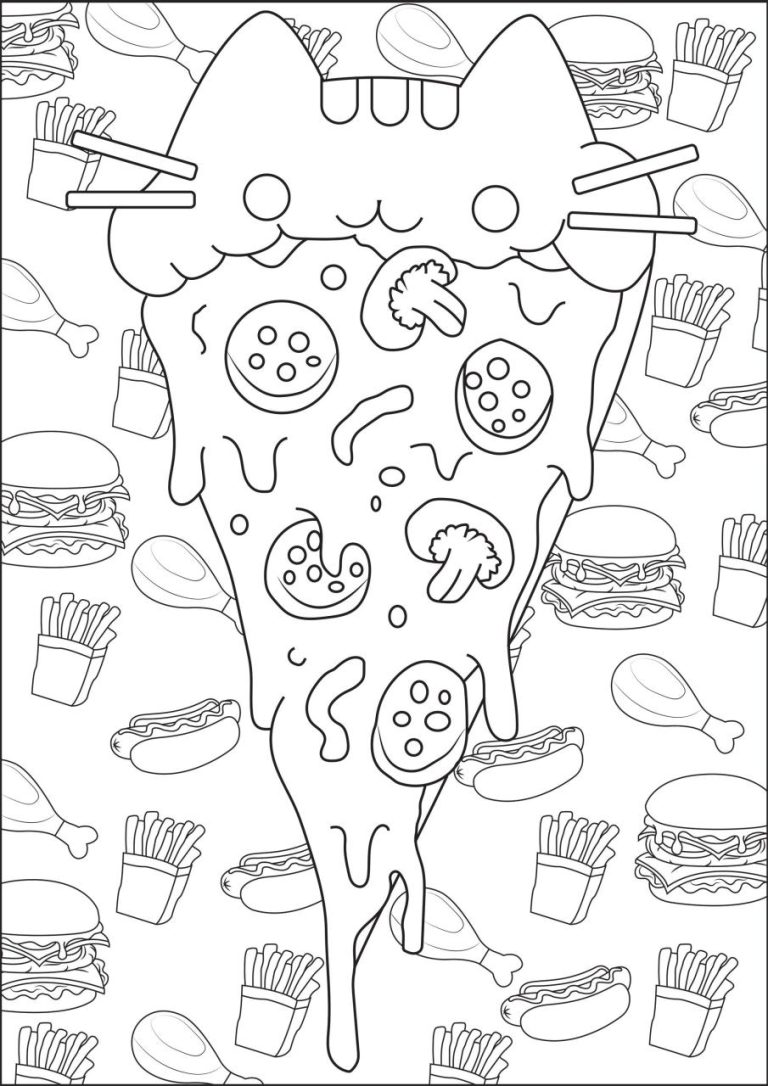 Pizza Coloring Pages For Adults