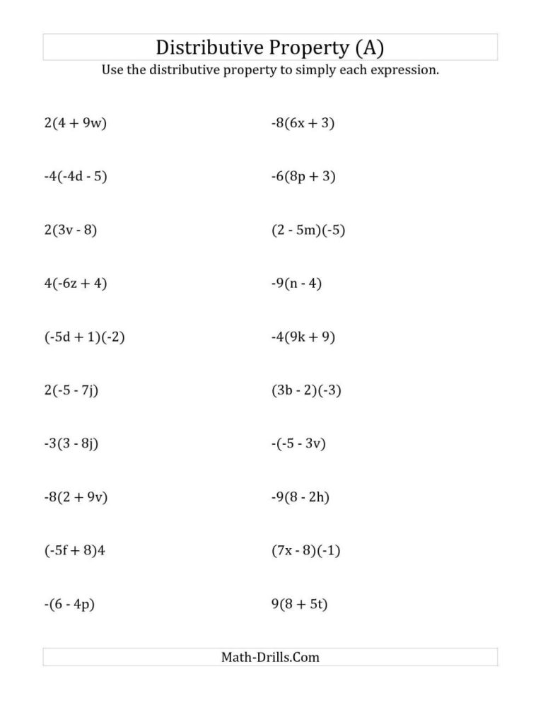 Printable Pre Algebra Worksheets Pdf