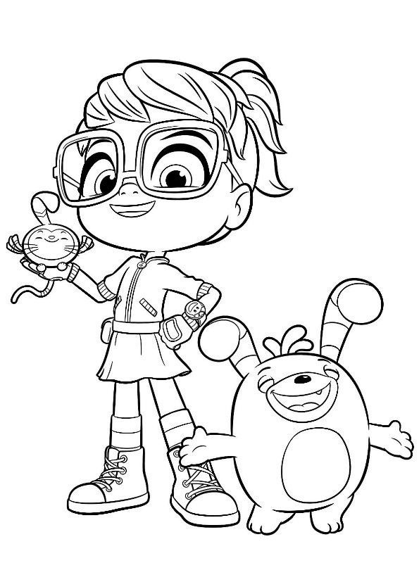 Abby Hatcher Coloring Pages Black And White