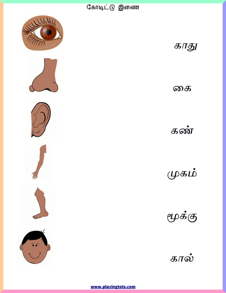 Preschool Tamil Worksheets Free Download