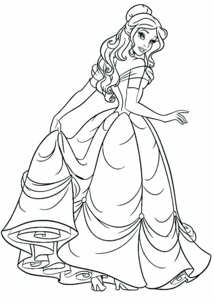 Blank Coloring Pages Disney