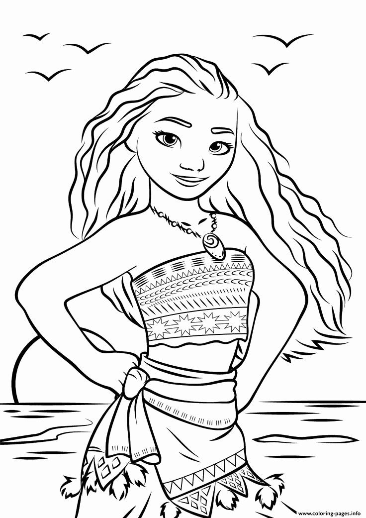 Moana Coloring Pages For Toddlers