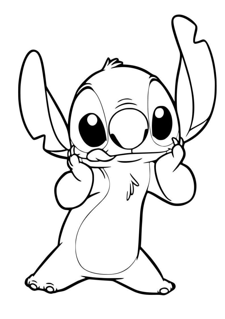 Stitch Coloring Pages Png