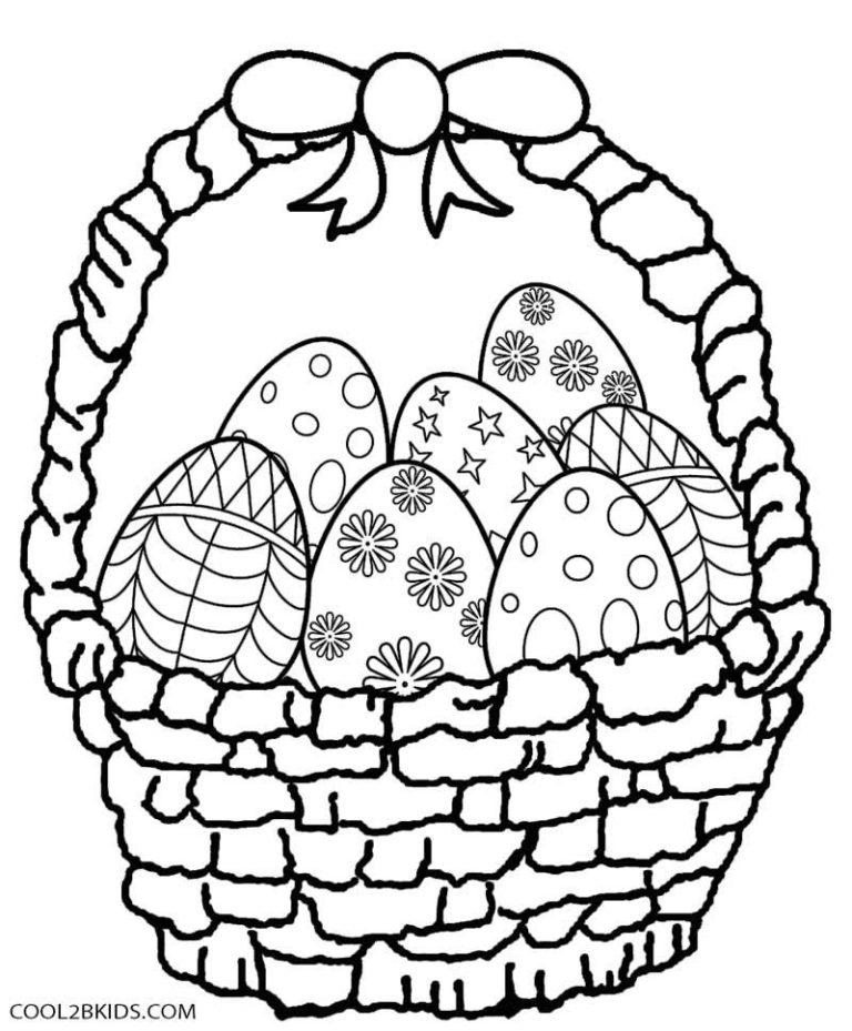 Easter Egg Coloring Pages Printable