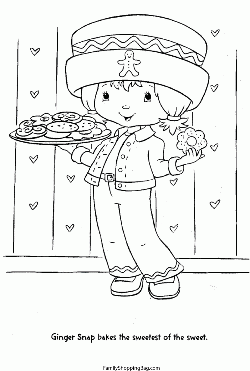 Strawberry Shortcake Coloring Pages For Kids