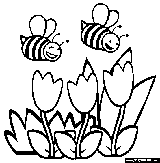 Bee Coloring