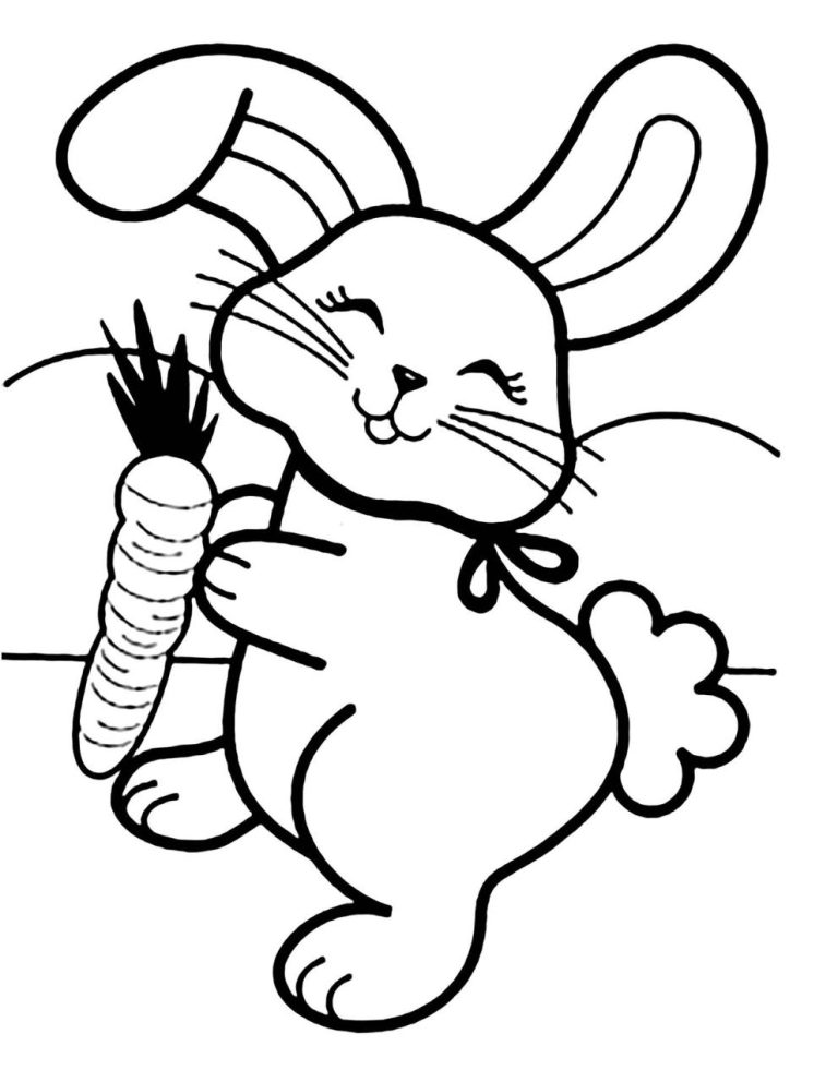 Rabbit Coloring Picture