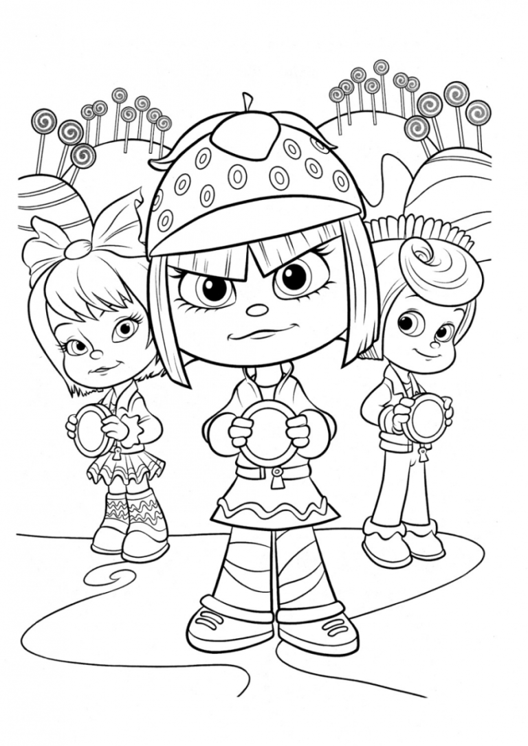 Wreck It Ralph Coloring Pages Vanellope