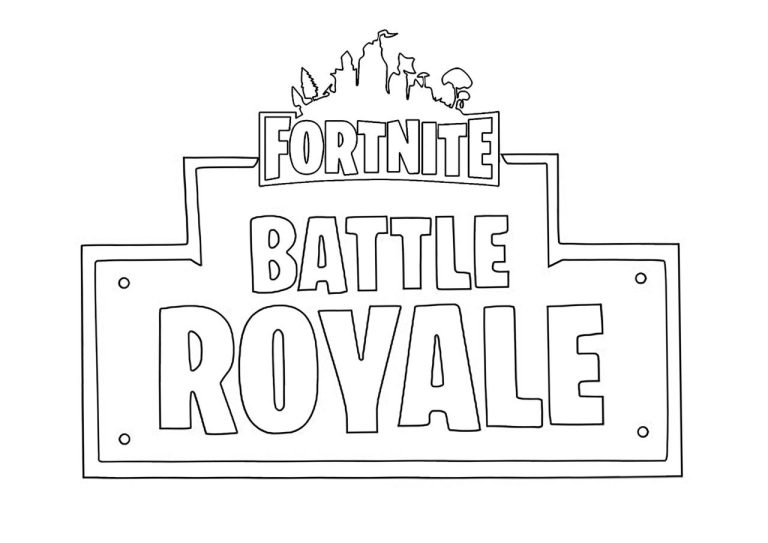 Coloring Pages Fortnite Logo