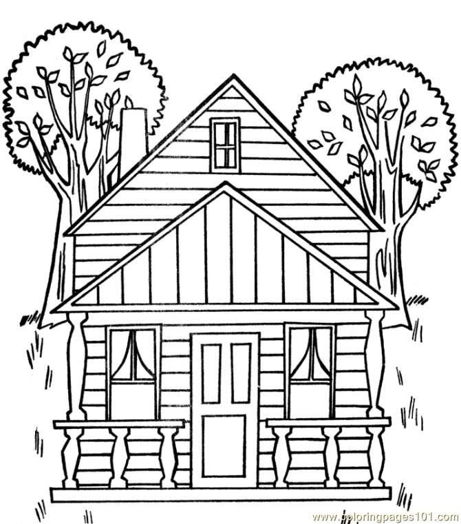 House Coloring Pages For Kids