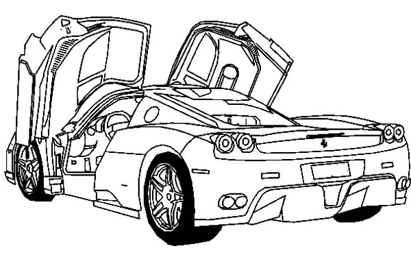 Ferrari Coloring Pages To Print