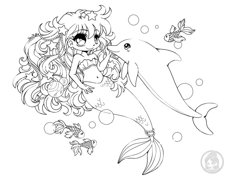 Chibi Coloring Pages Cute