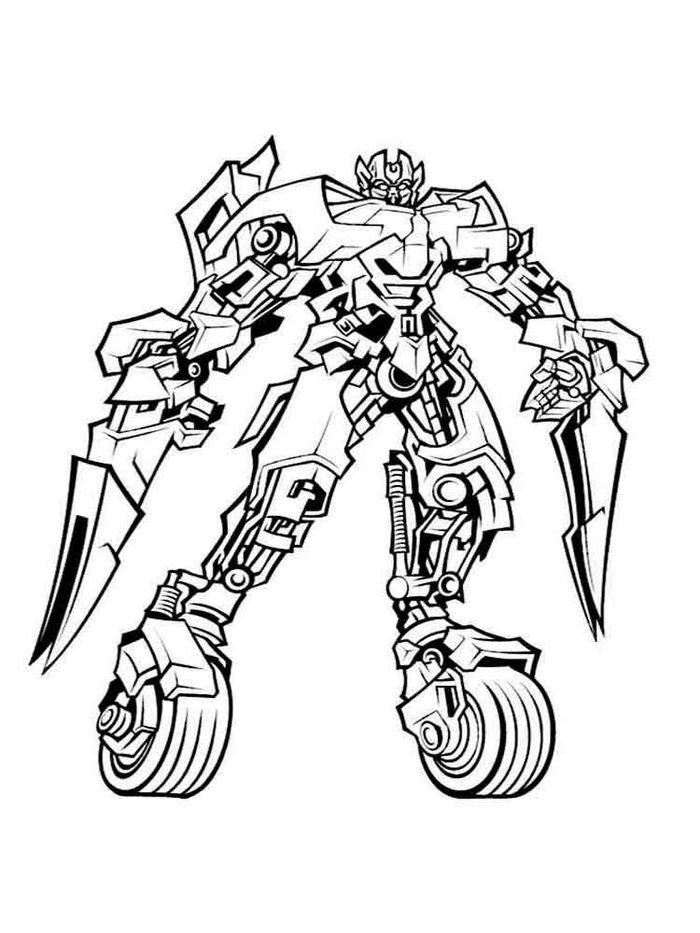 Transformers Coloring Pages Jazz
