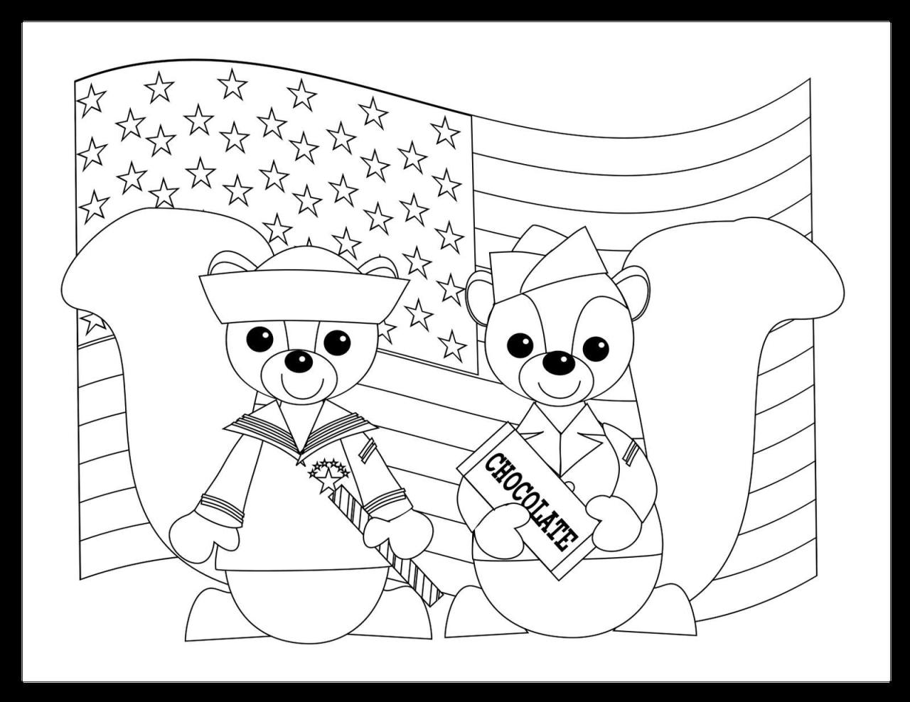 Crayola Coloring Pages Veterans Day